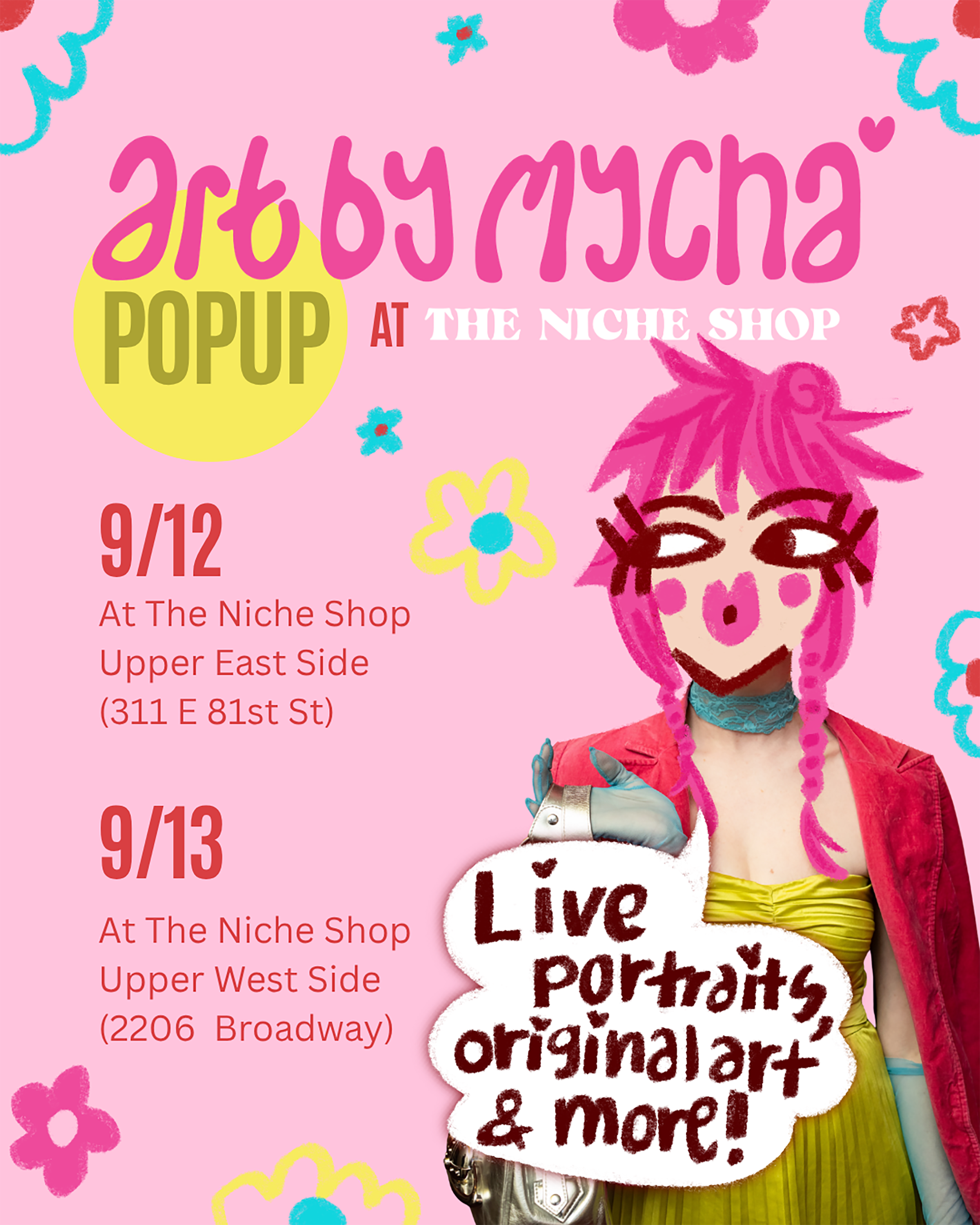 Art by Mycha Pop Up: 09.12 & 09.13