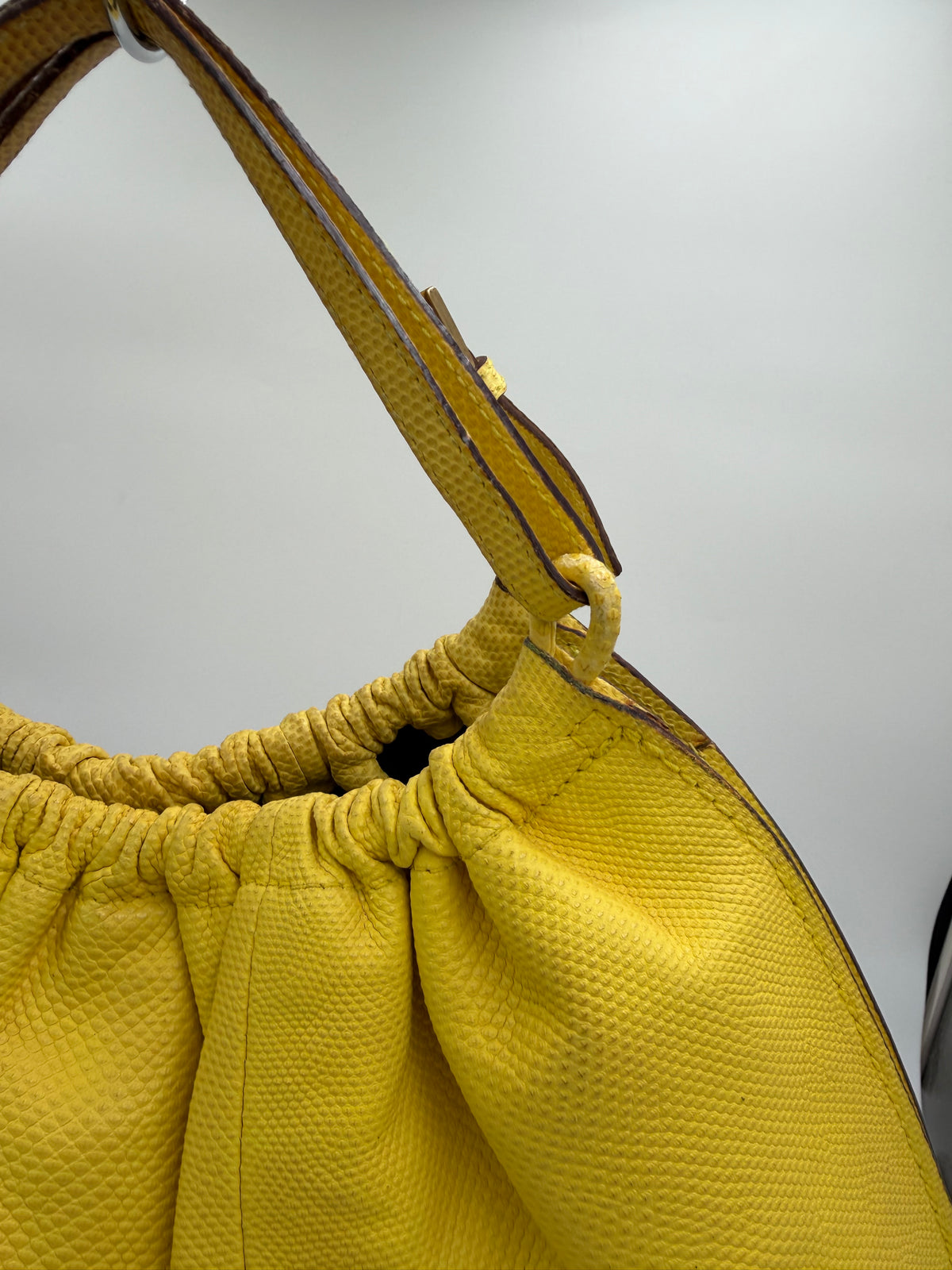 Gucci Yellow Lizard Bag