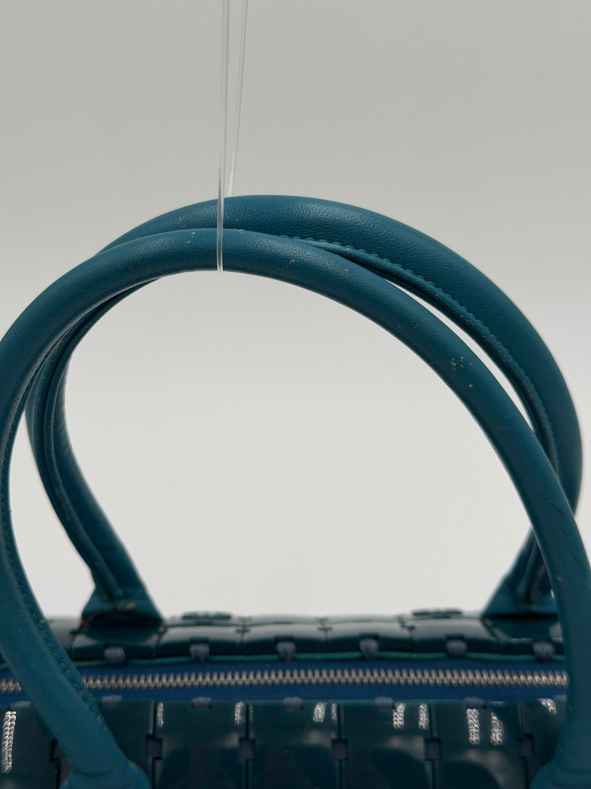 Chanel Teal Puzzle Barrel Bag