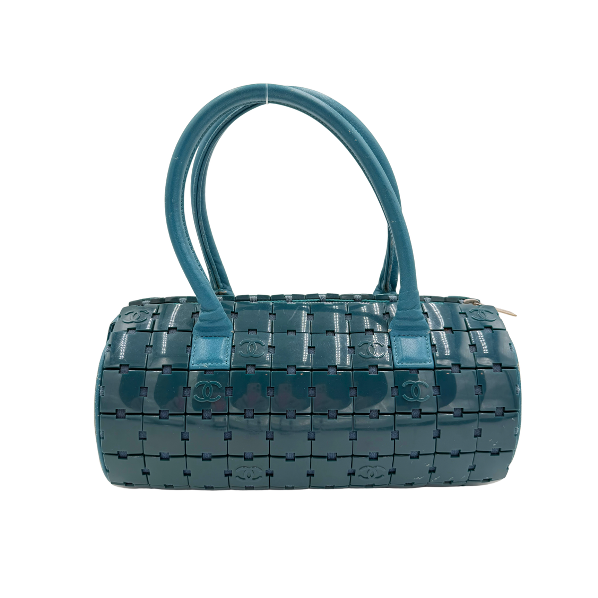 Chanel Teal Puzzle Barrel Bag