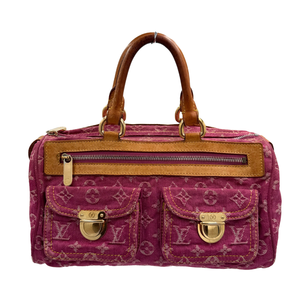 Louis Vuitton Monogram Denim Neo Speedy Fuchsia