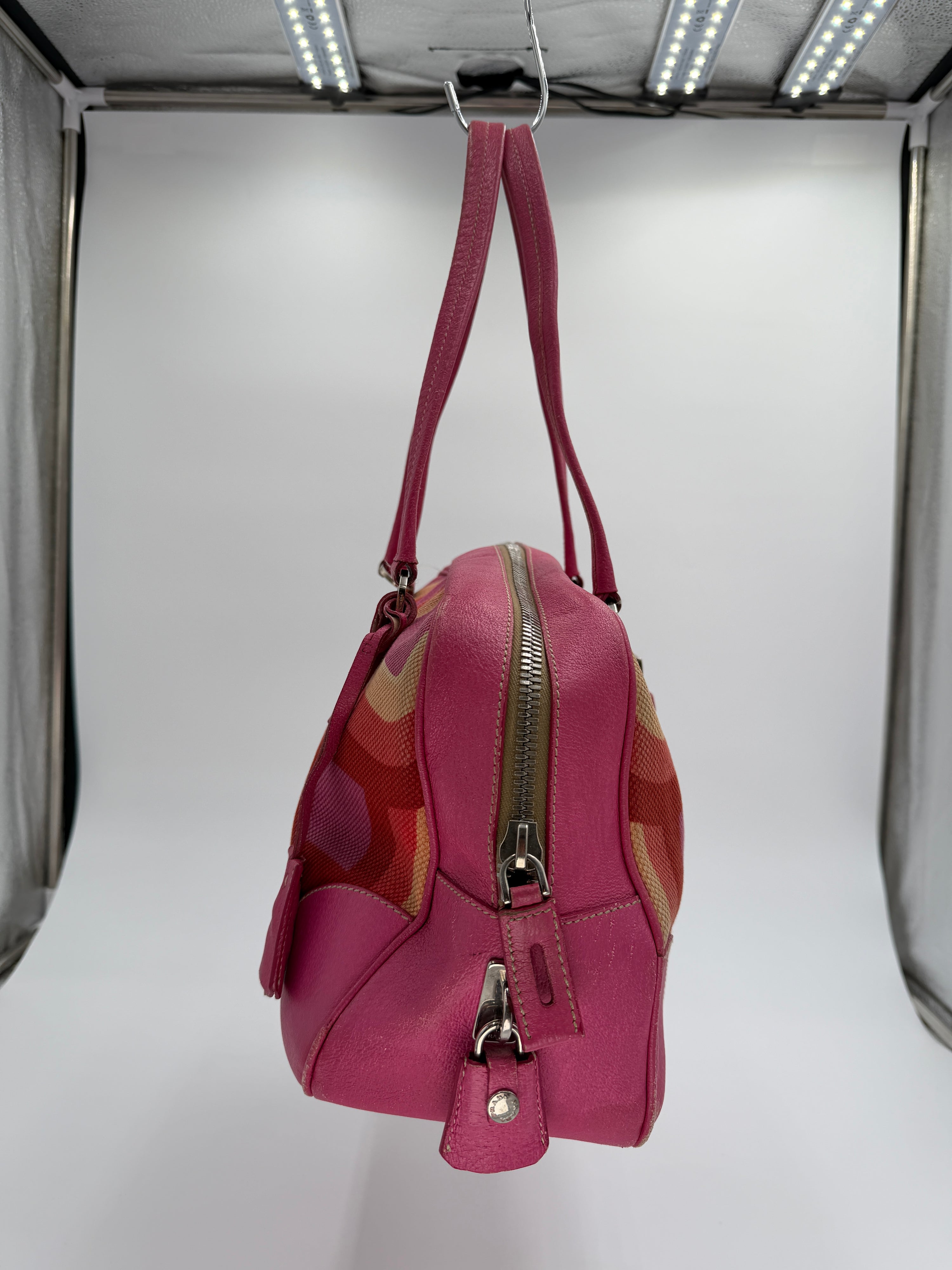 Prada Canapa Stampata Shoulder Bag