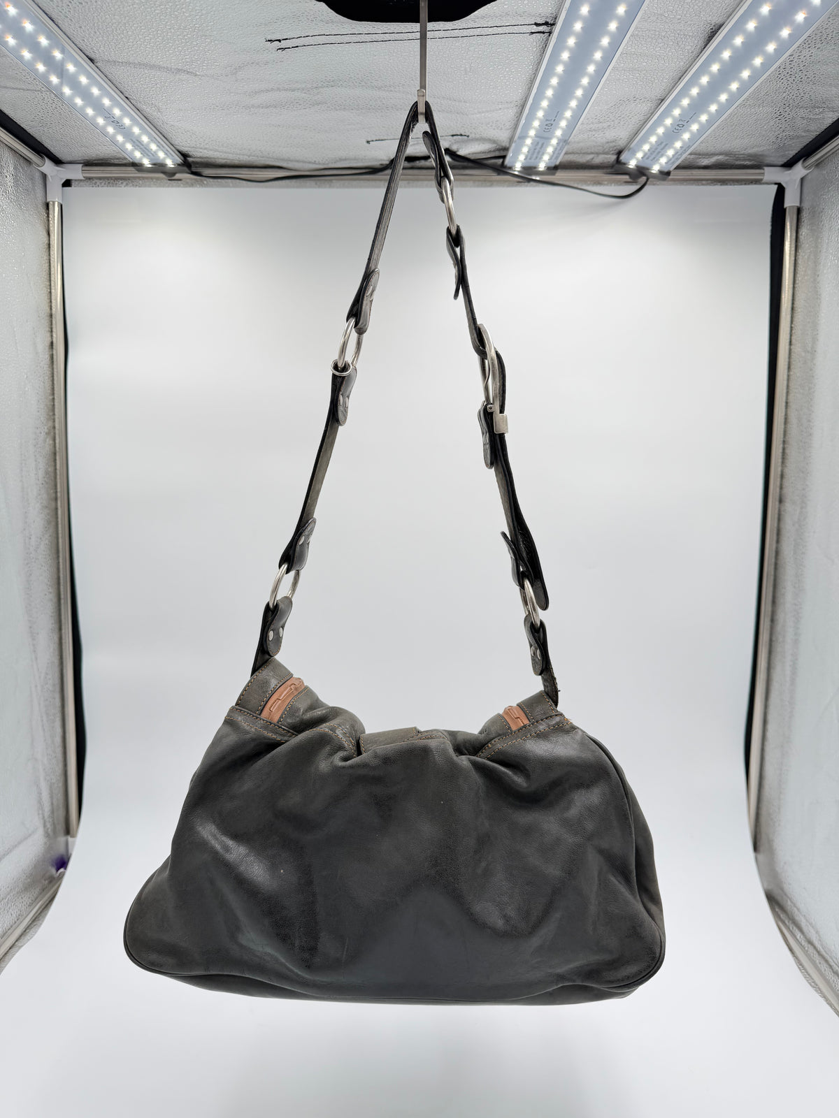 Christian Dior Leather Gaucho Saddle Bag