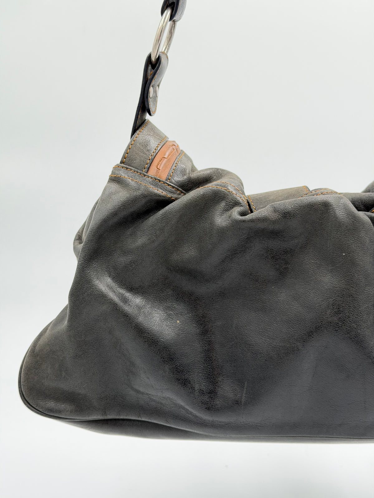 Christian Dior Leather Gaucho Saddle Bag