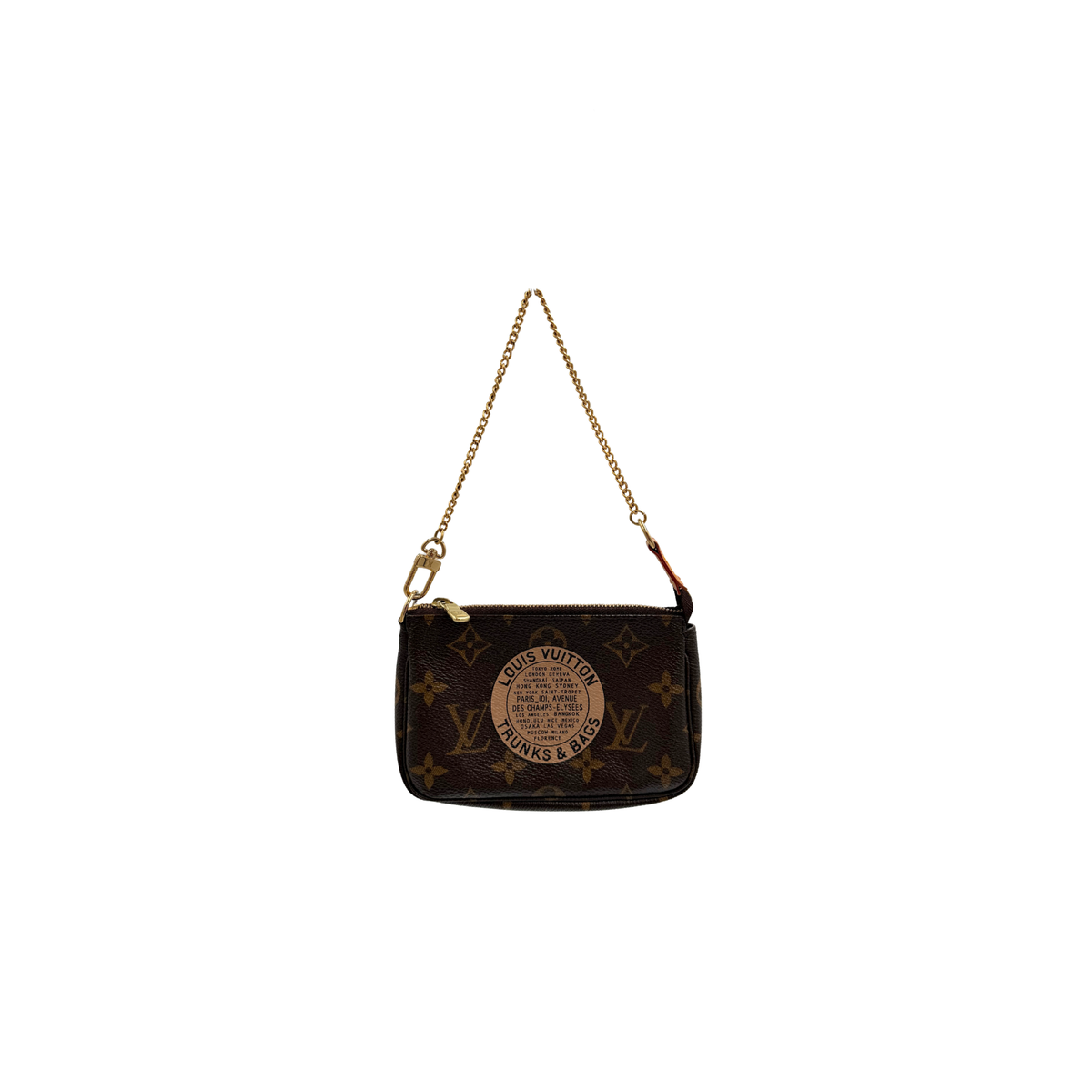 Louis Vuitton Limited Edition Monogram "Trunks & Bags" Mini Pochette