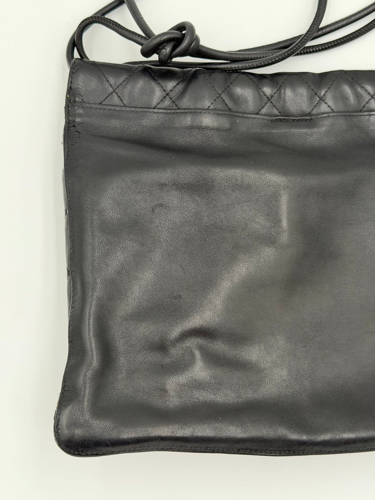 Chanel Black Quilted Leather Cambon Ligne Twin Pocket Crossbody Bag
